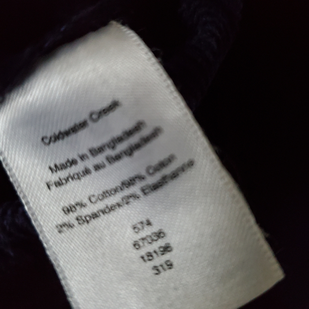 Coldwater Creek Navy Blue Corduroy Pants Womens 16P - Picture 7 of 7
